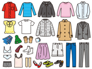 衣料品・１０月１日の衣替えのイメージ