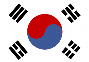 韓国の国旗・韓国のイメージ画像