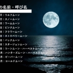 満月の名前・呼び名１月から１２月まで：海の上に浮かぶ満月の画像