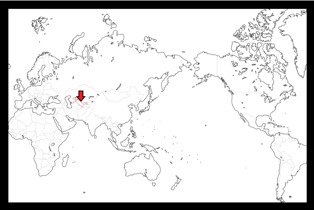 ウズベキスタンの場所・世界地図