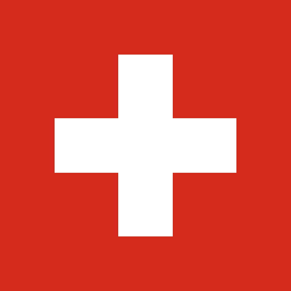 スイス連邦の国旗のイメージ画像