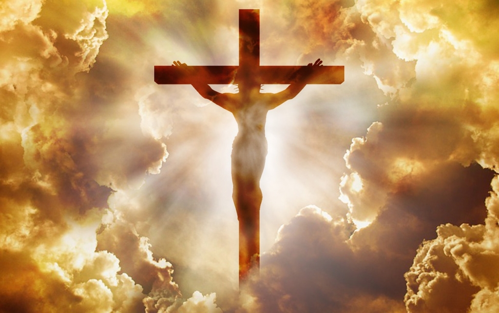 十字架に張り付けにされたキリストのイメージ画像