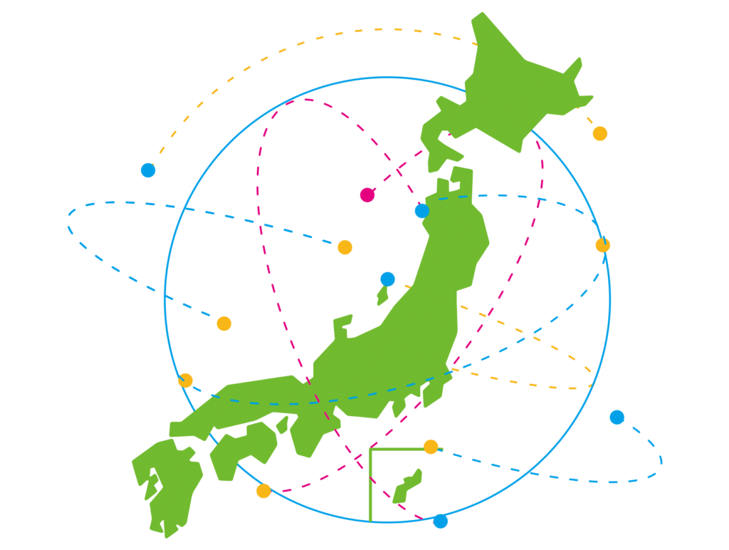 日本の地図のイメージ