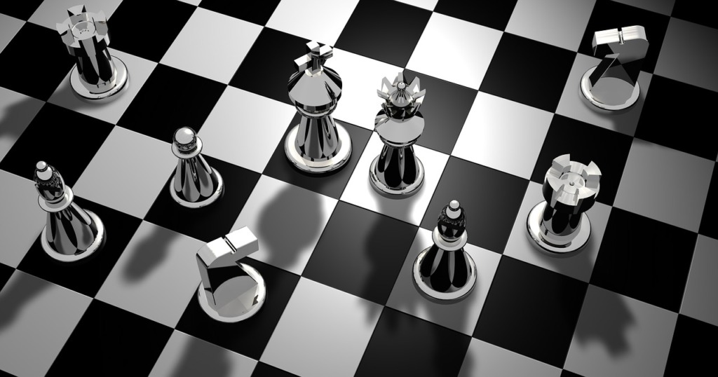 チェス盤とチェスの駒