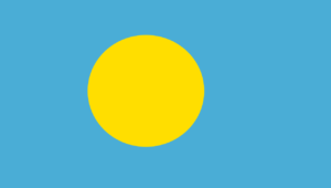 パラオの国旗のイメージ