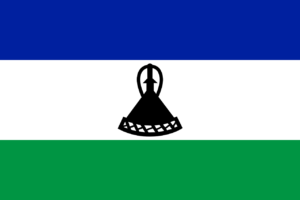 レソトの国旗のイメージ