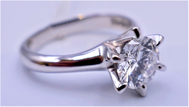 ダイヤモンドの指輪・ラウンドカットのダイヤモンド一粒・8月8日の誕生日石「ラウンドカットのダイヤモンド」のイメージ